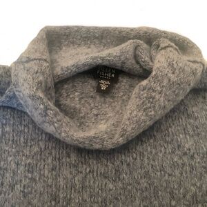 Eileen Fisher Beautiful Wool Blend Cowl Neck Blue Haze Sweater EUC 3X- SOLD 12/7